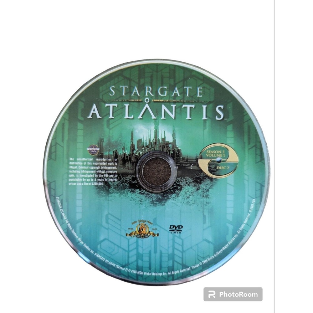 Stargate Atlantis Season 2 Volume 1 disc 2 replacement disc only 2005 Sci Fi